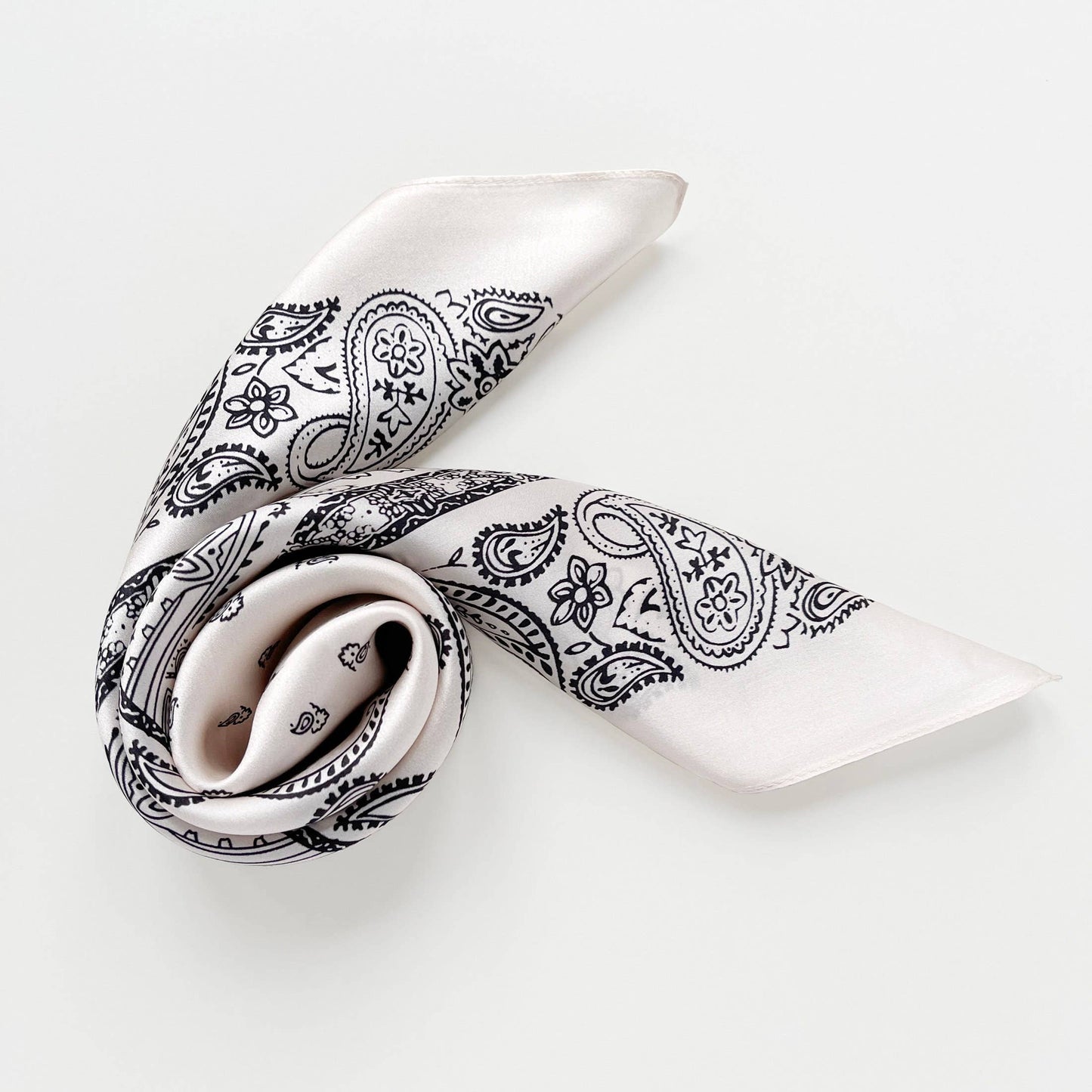 Paisley Print Mulberry Silk Scarf