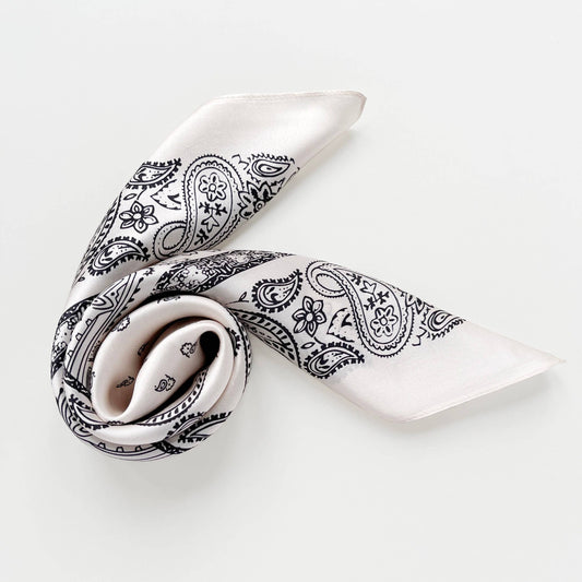 Paisley Print Mulberry Silk Scarf