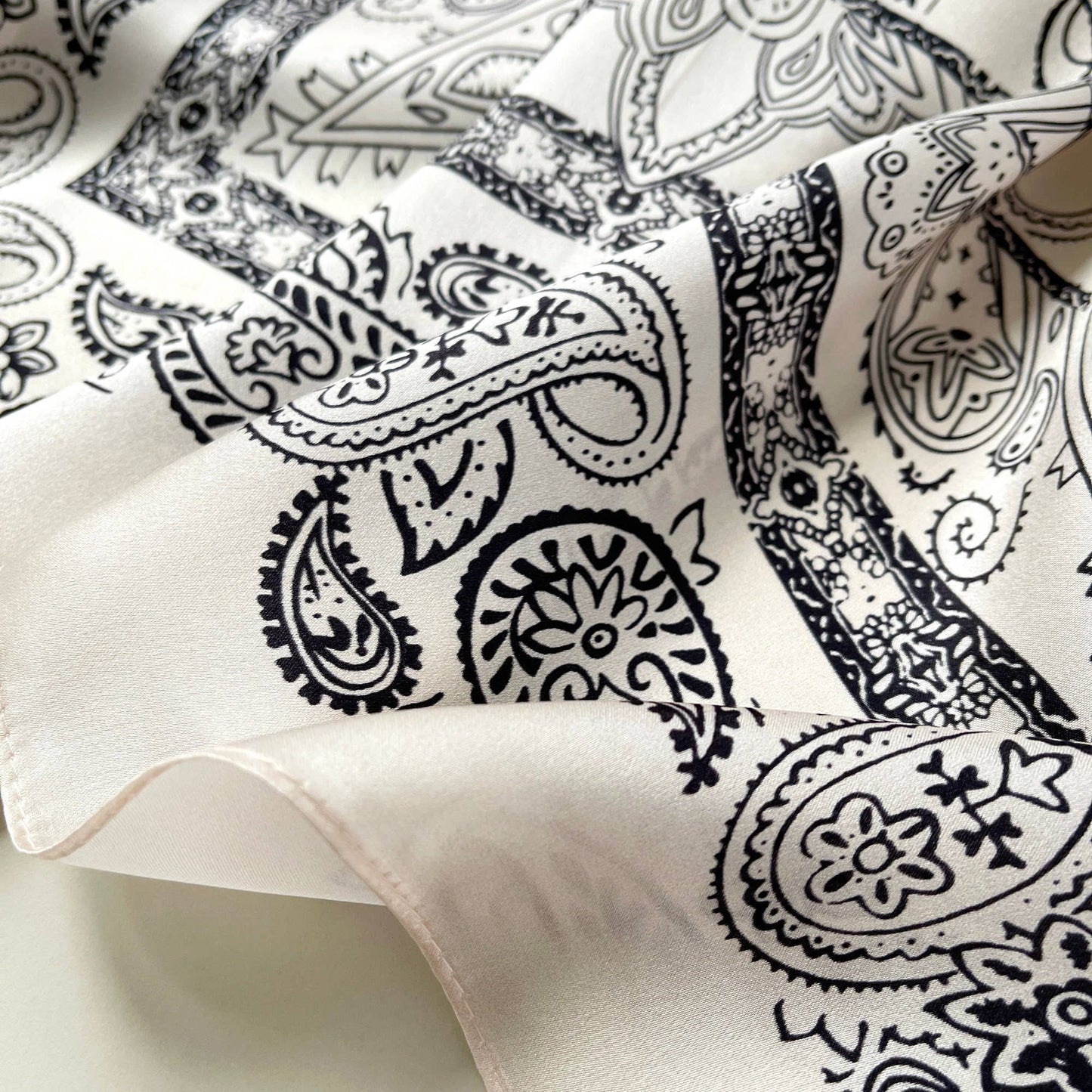 Paisley Print Mulberry Silk Scarf