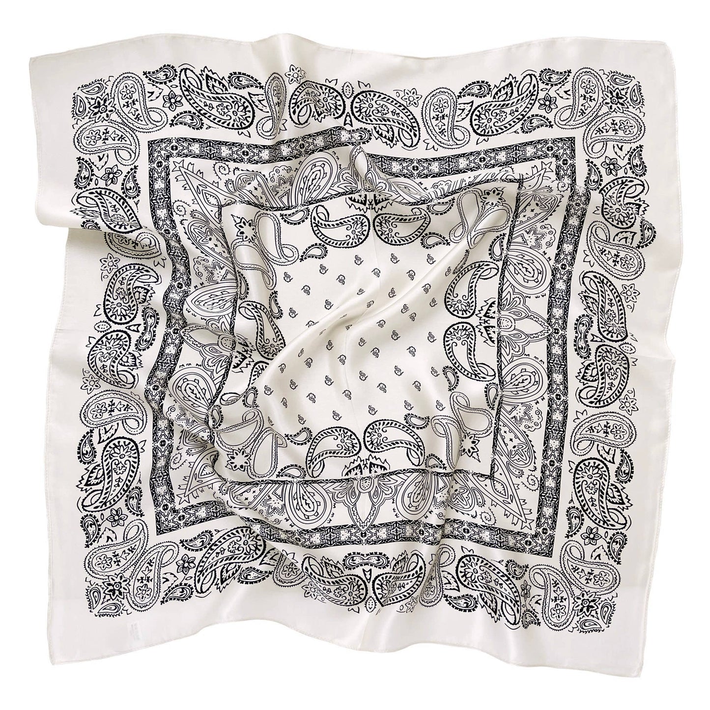 Paisley Print Mulberry Silk Scarf